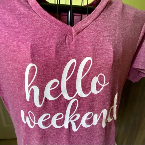 “Hello Weekend” t-shirt - Picture 7 of 7